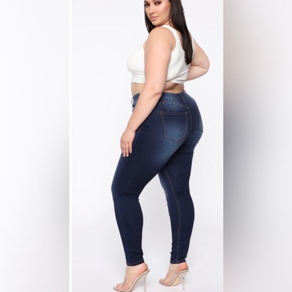 New! Fashion Nova Alexa II high rise skinny jeans women’s 16 - Picture 2 of 14